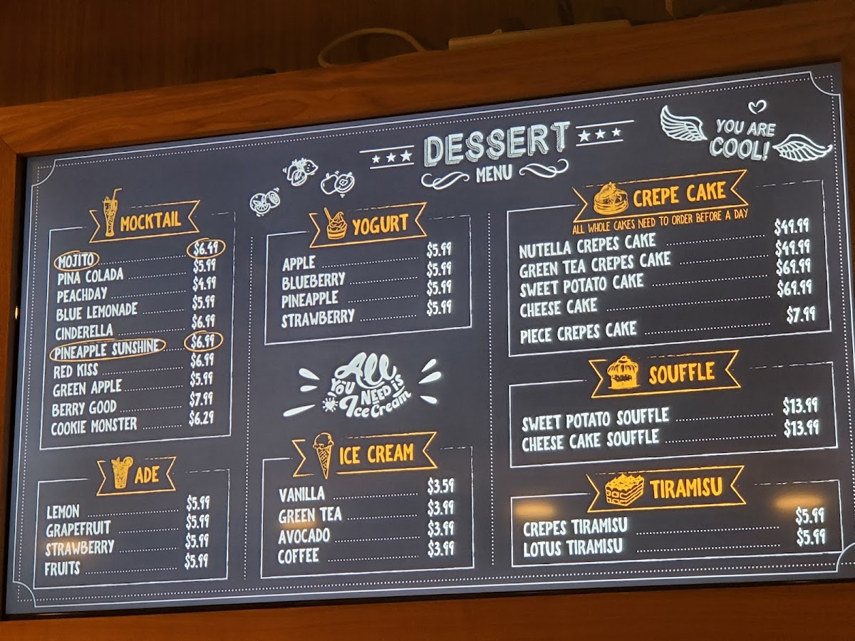 Cafe Crepes Square Menu - Image 6